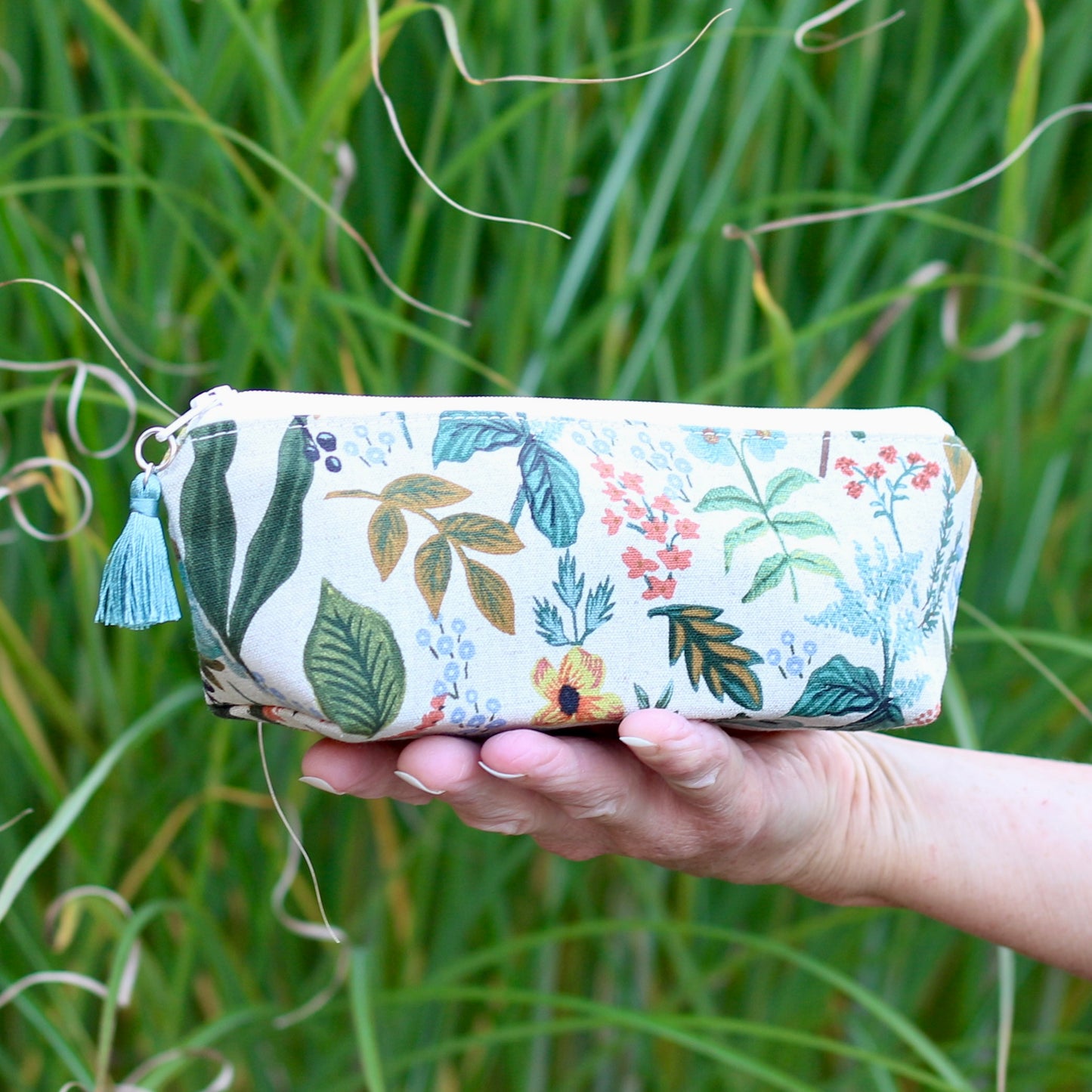 Herb Garden - Mini Canvas Travel Pouch