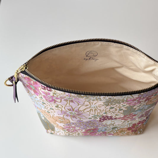 English Rose in Pinks - Canvas Pouch
