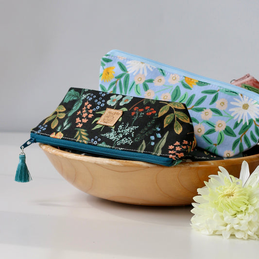 Herb Garden - Mini Canvas Travel Pouch