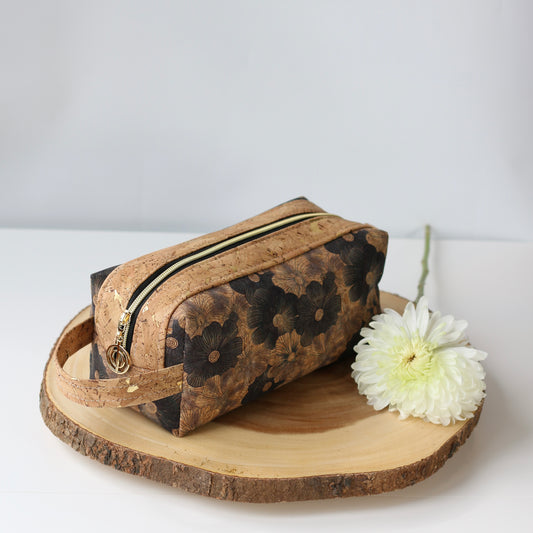 Grey Blooms - Cork Aven Pouch