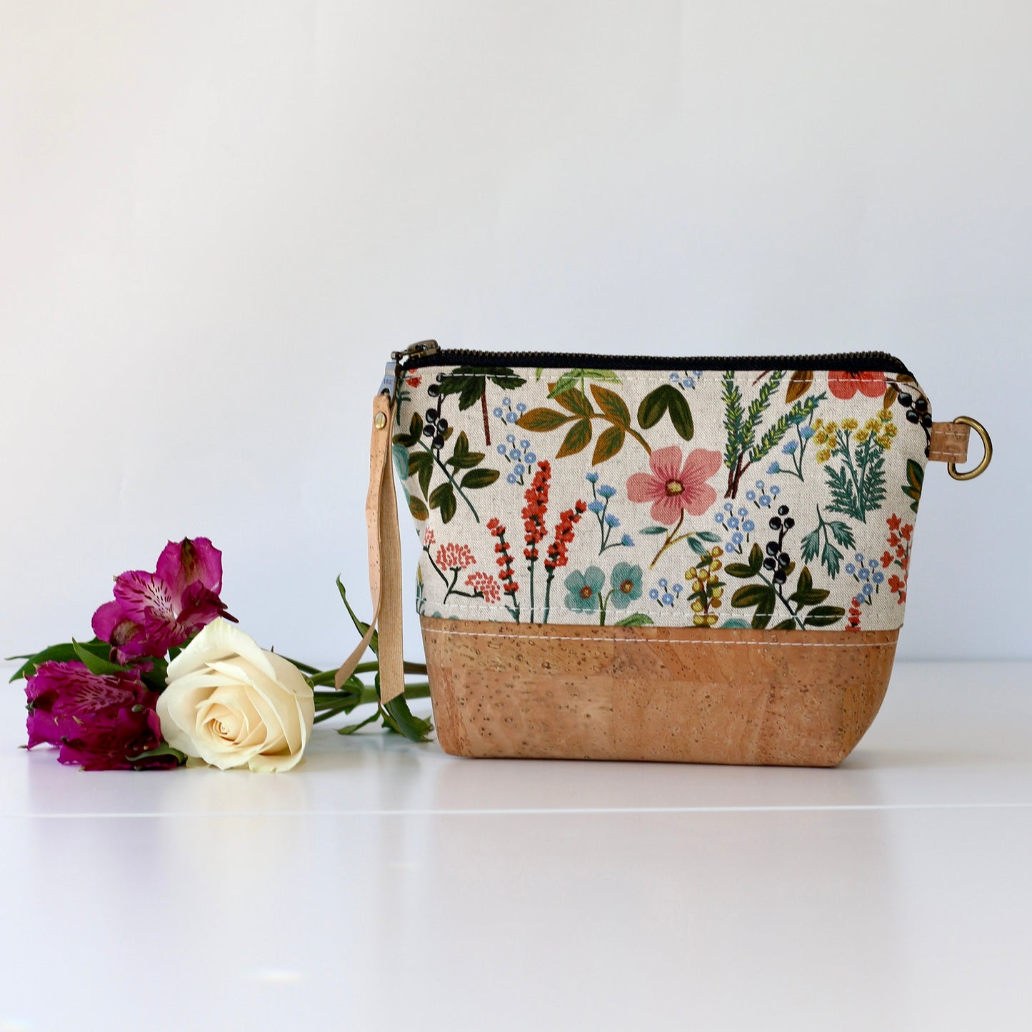Herb Garden Natural - Cork and Canvas Travel Pouch