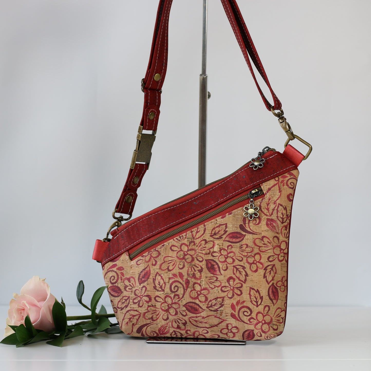Red Floral - Traveller Belt Bag
