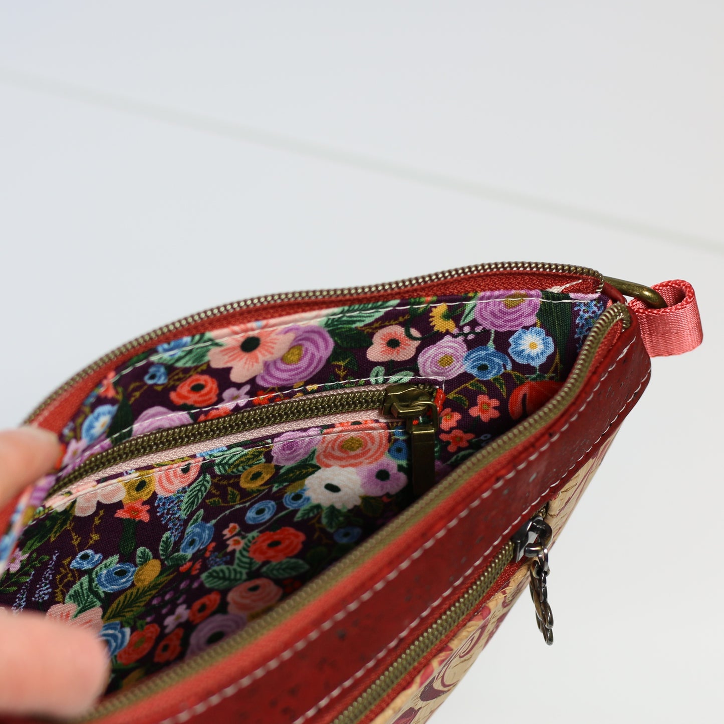 Red Floral - Traveller Belt Bag