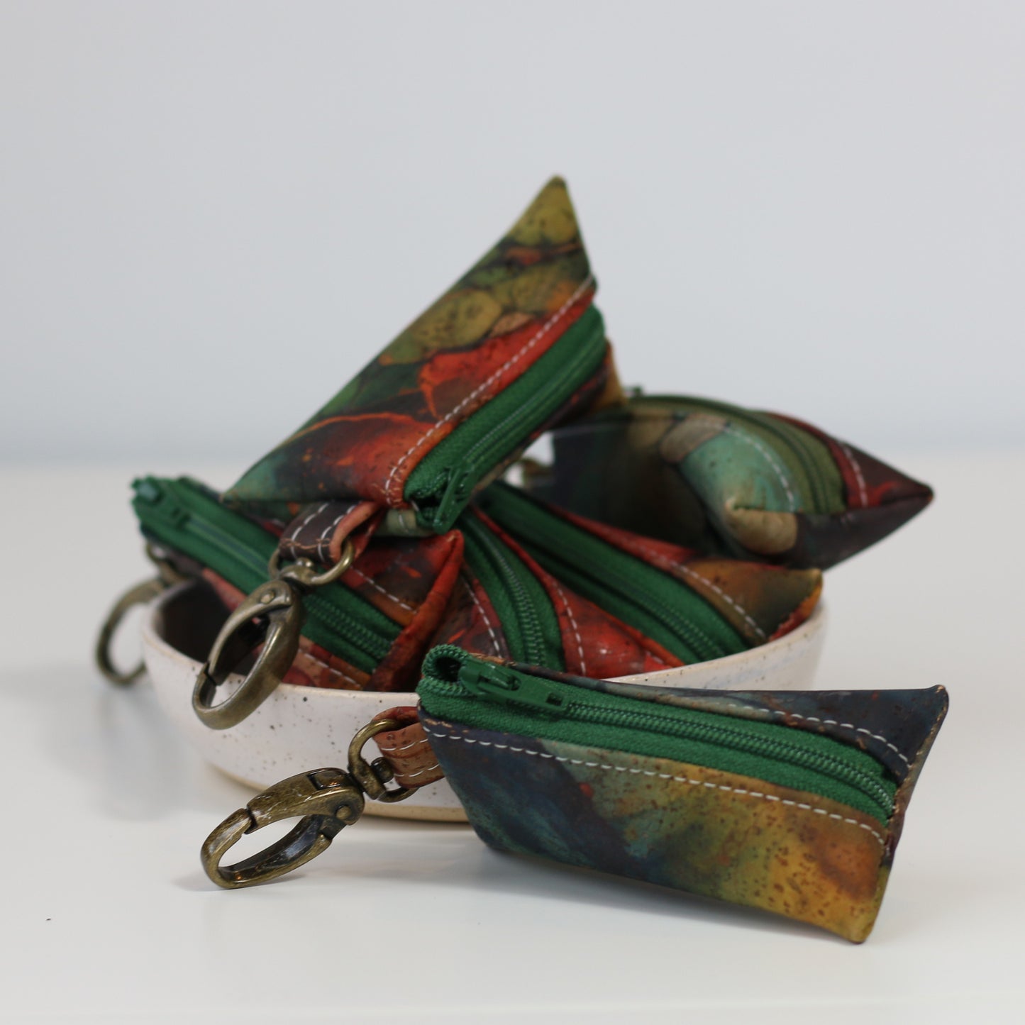 Inky Abstract - Cork Lip Balm Pouch