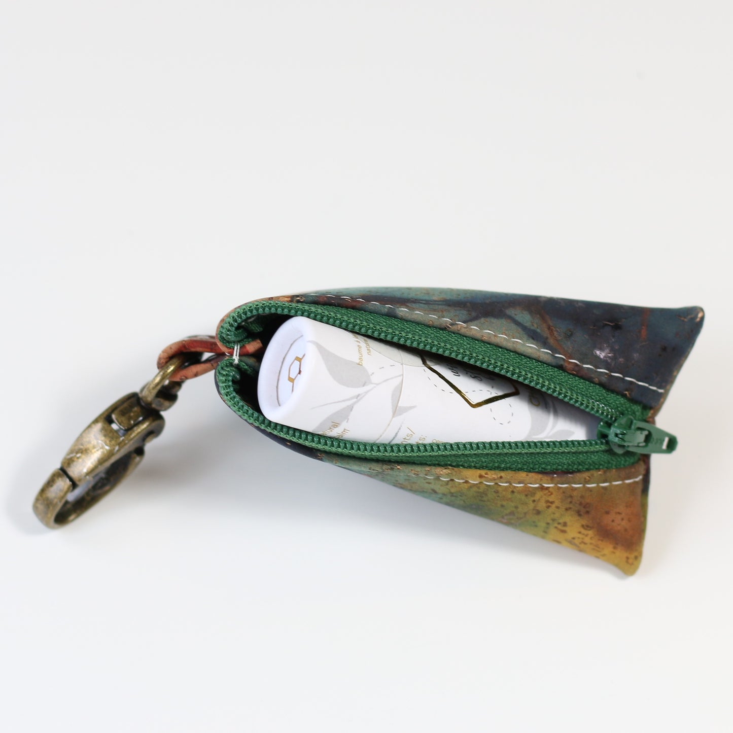 Inky Abstract - Cork Lip Balm Pouch
