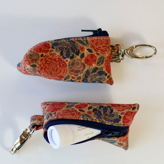 Reds - Cork Lip Balm Pouch