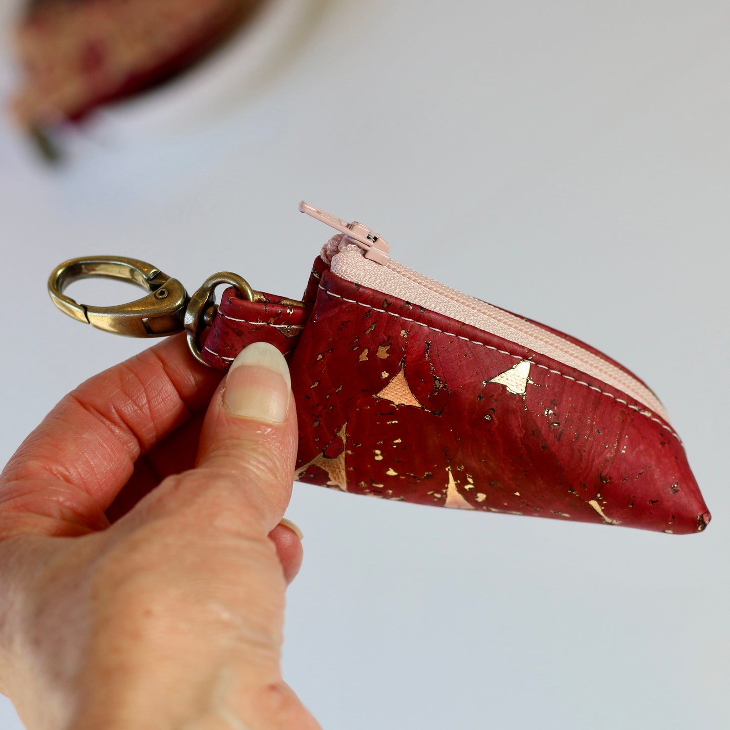 Reds - Cork Lip Balm Pouch