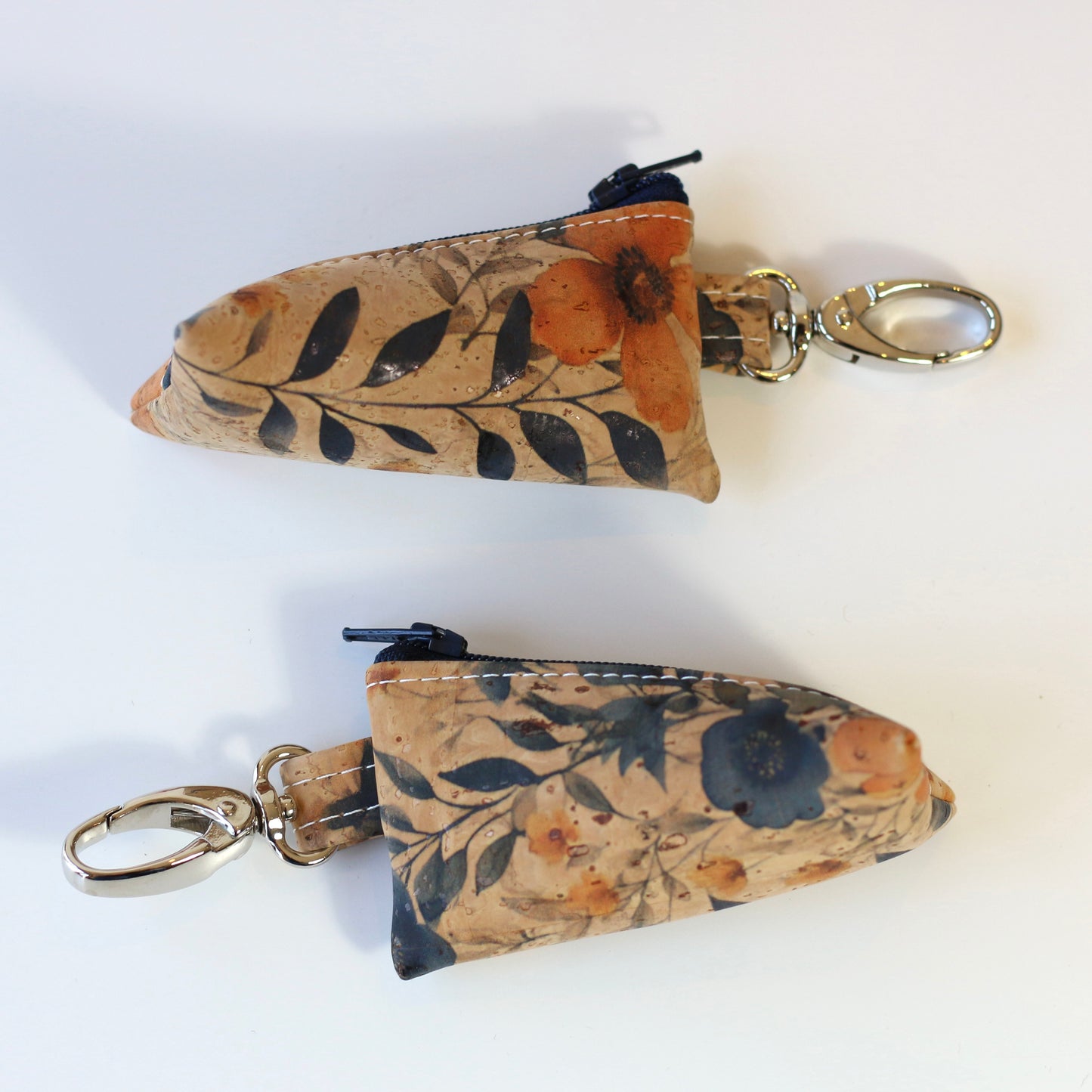 Blues - Cork Lip Balm Pouch