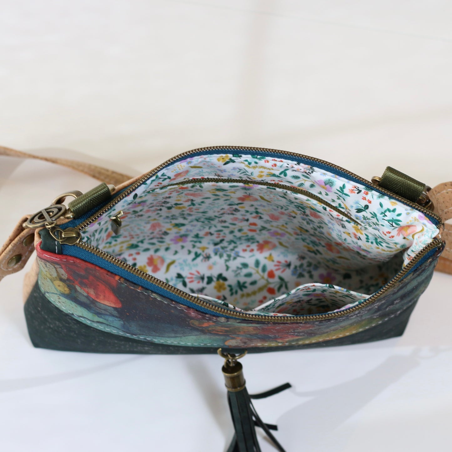 Inky Abstract - The Tassel Bag