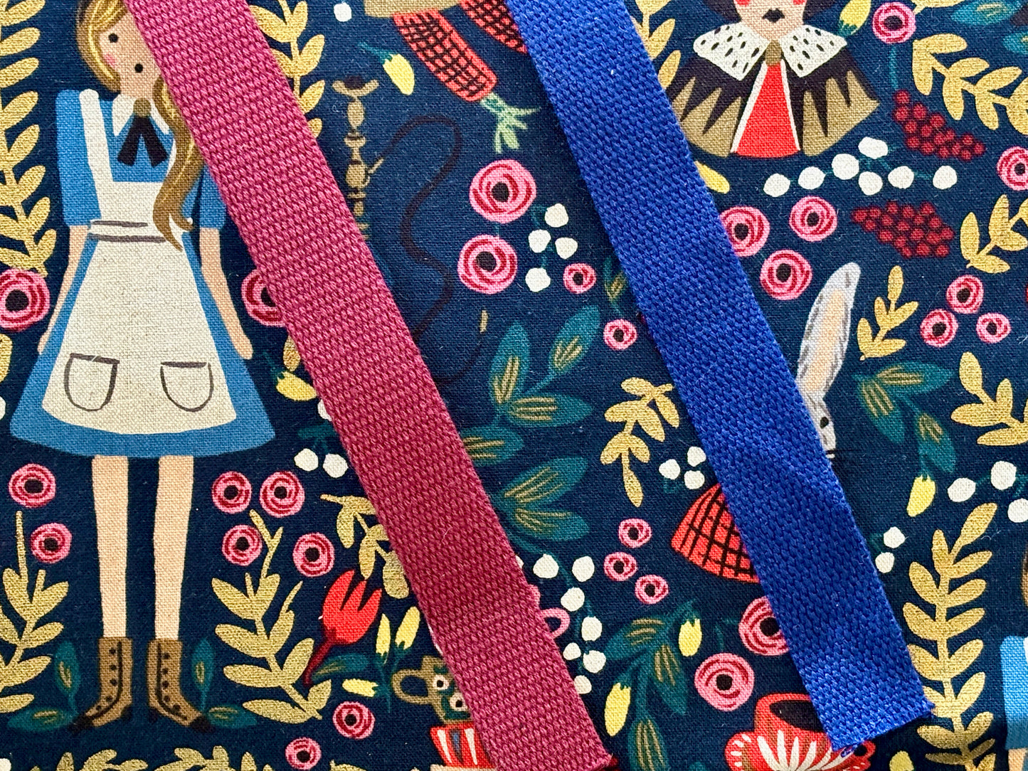 Custom Order for A. Daigle - Aven pouch in Wonderland