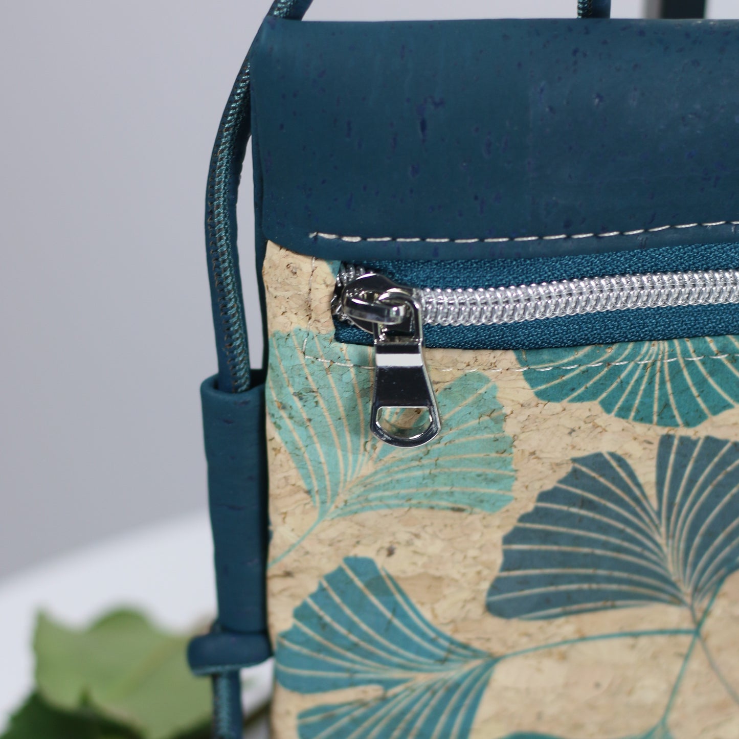 Gingko Bilboa Leaves - Mini Crossbody Bag (larger size)