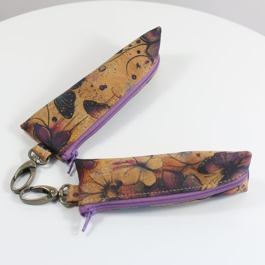 Purples - Cork Lip Gloss Pouch