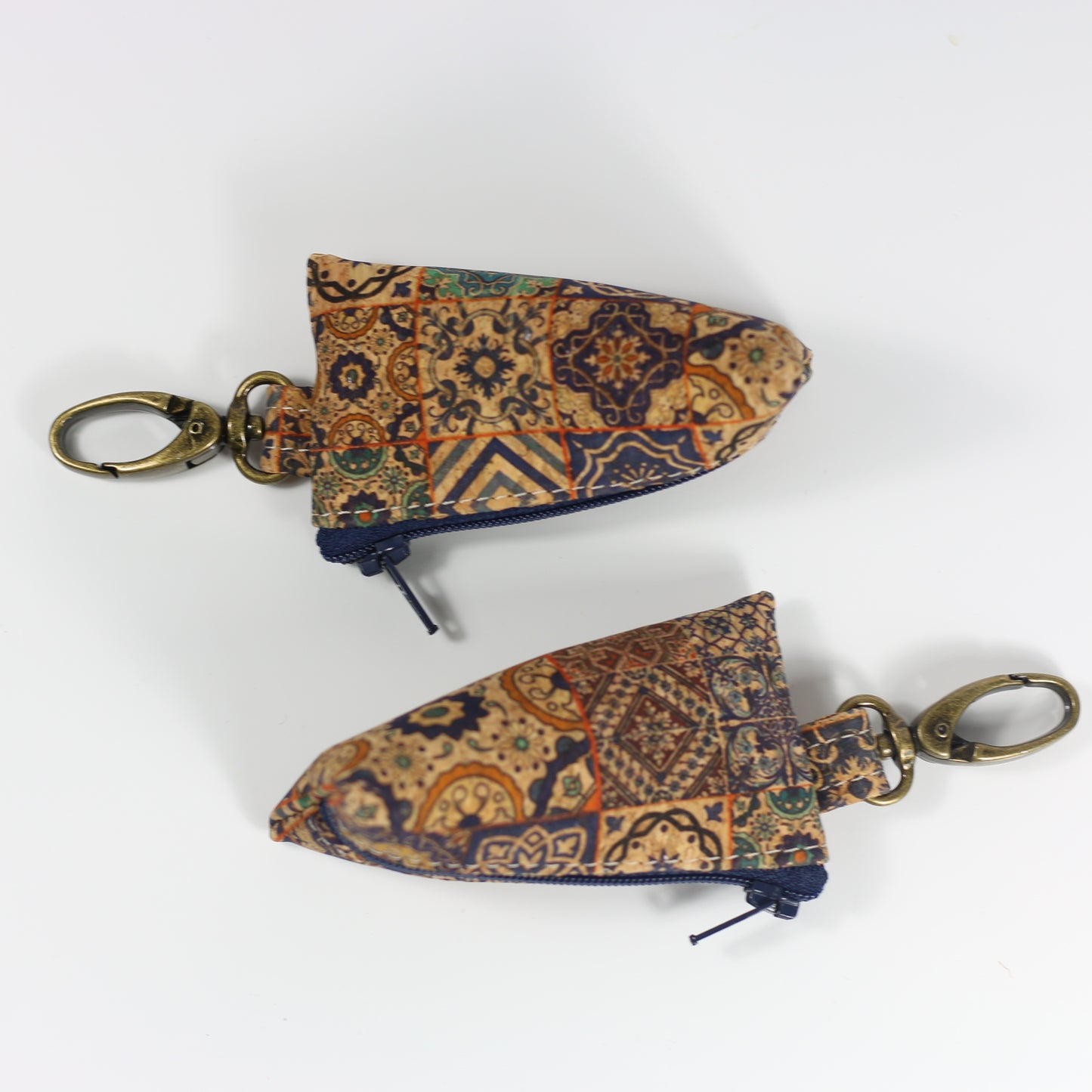 Blues - Cork Lip Balm Pouch