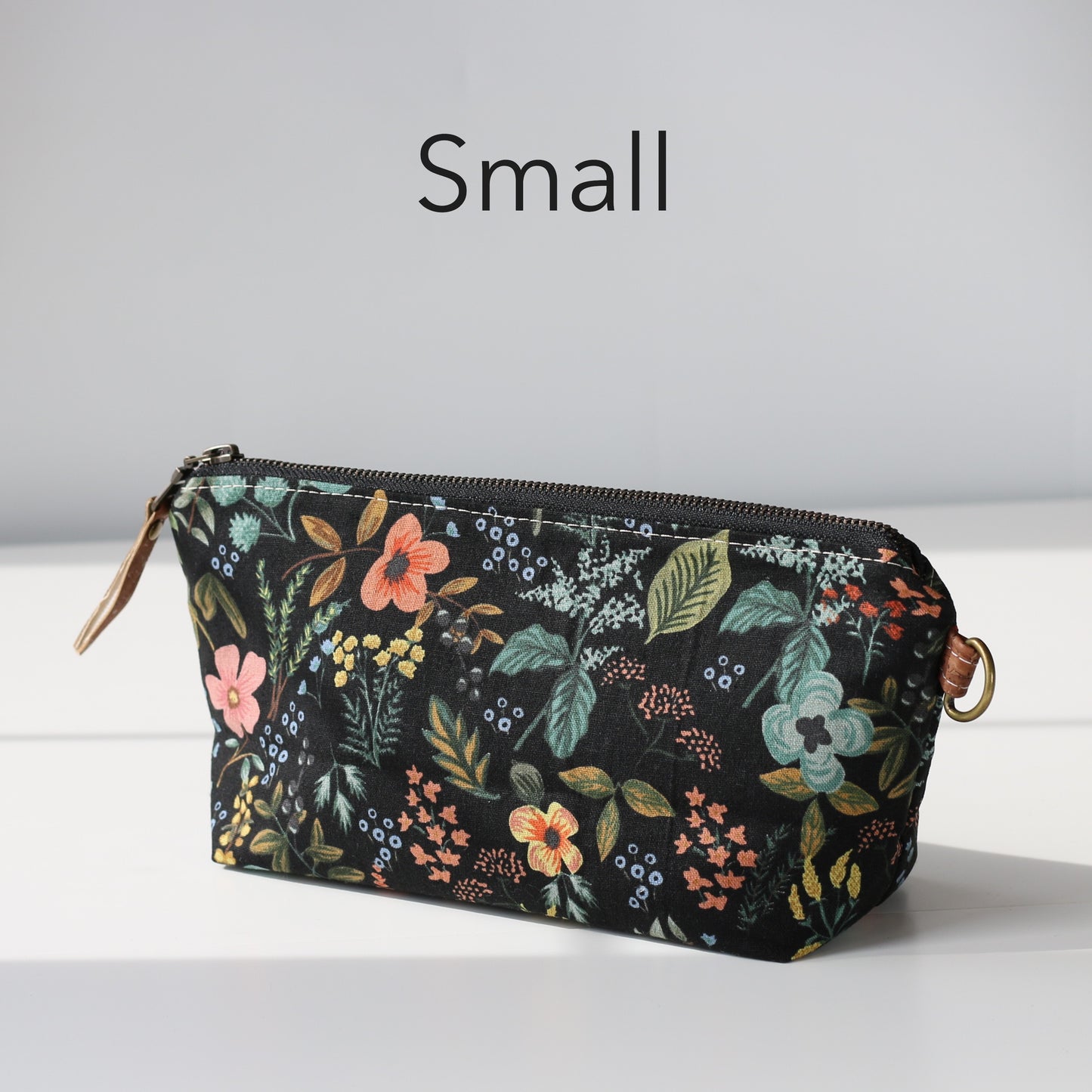 Herb Garden Midnight - Canvas Travel Pouch