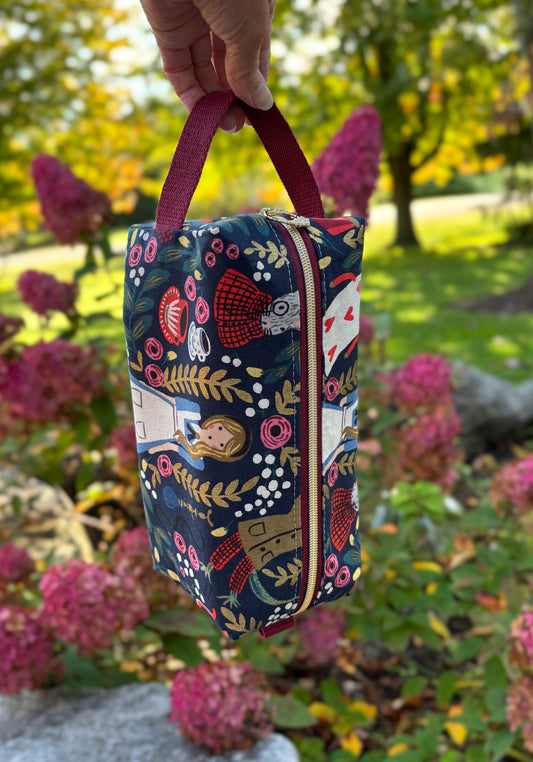 Custom Order for A. Daigle - Aven pouch in Wonderland