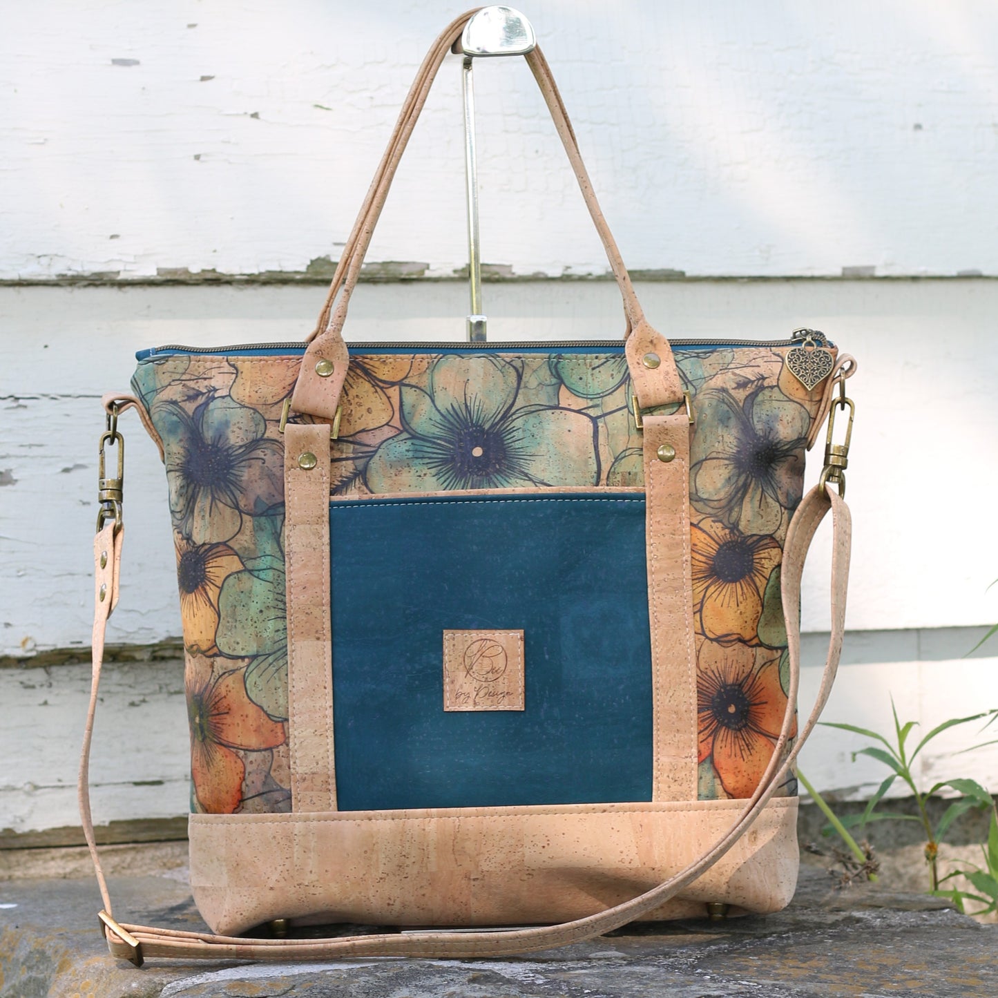 *NEW* Teal Blooms - The London Tote