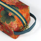 Teal Floral - Cork Aven Pouch - Small