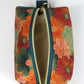 Teal Floral - Cork Aven Pouch - Small