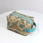 Aqua Floral - Cork Aven Pouch - Small