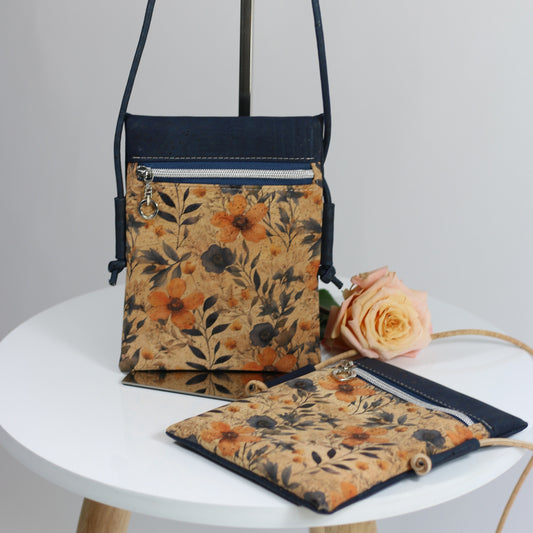Prairie Blossom - Mini Crossbody Bag (larger size)