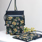 *NEW* Daisies in navy - Mini Crossbody Bag (larger size)