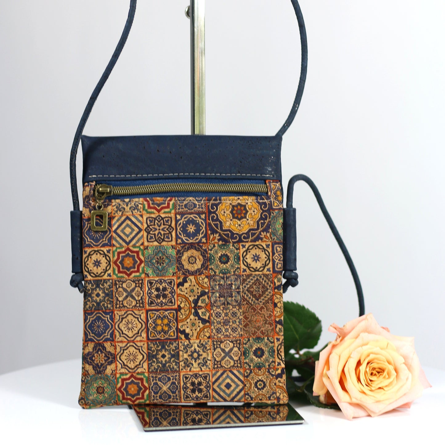 Portugal Tile - Mini Crossbody Bag (larger size)