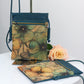 *NEW* Teal Blooms - Mini Crossbody Bag (larger size)