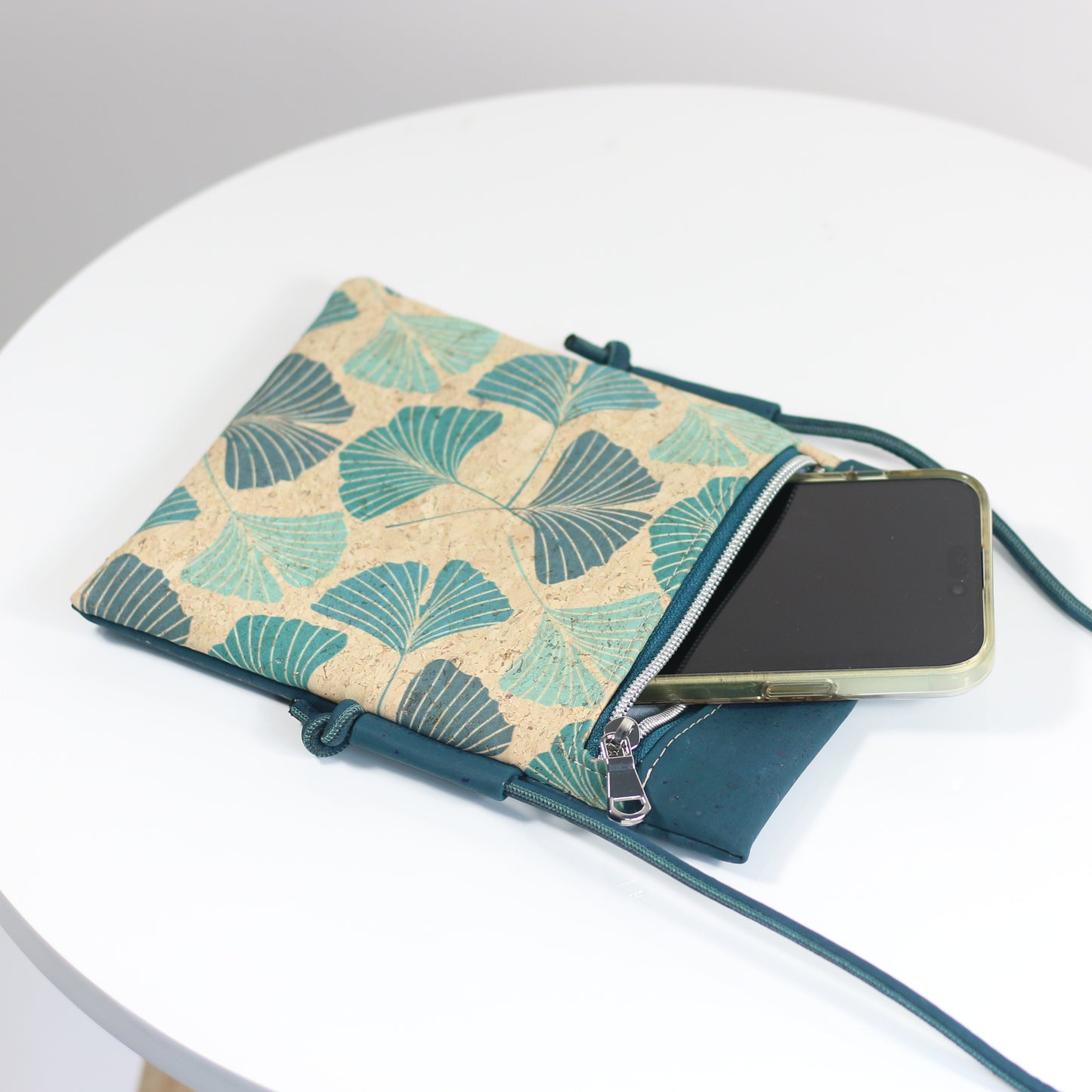 Gingko Bilboa Leaves - Mini Crossbody Bag (larger size)