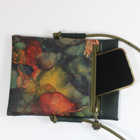 Inky Abstract - Mini Crossbody Bag (larger size)