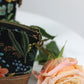 Herb Garden Midnight - Luna Pouch Cork and Canvas