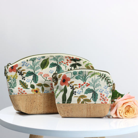 Herb Garden Natural - Luna Pouch Cork and Canvas
