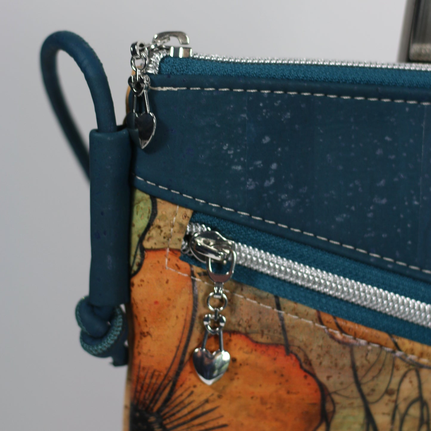 *NEW* Teal Blooms - Nomad Phone Bag