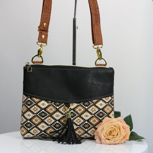 Diamonds (with Black) - The Tassel Bag