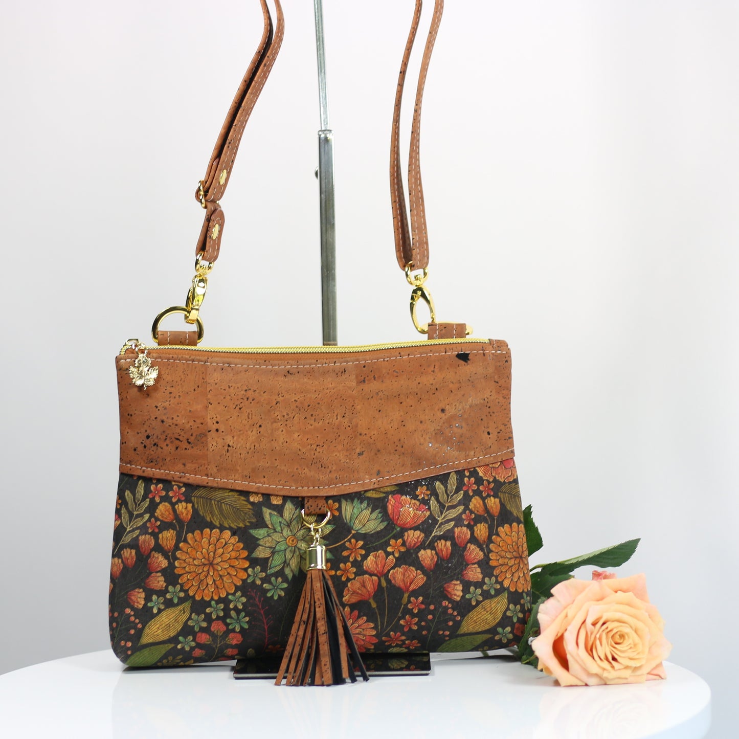 Fall Floral  - The Tassel Bag