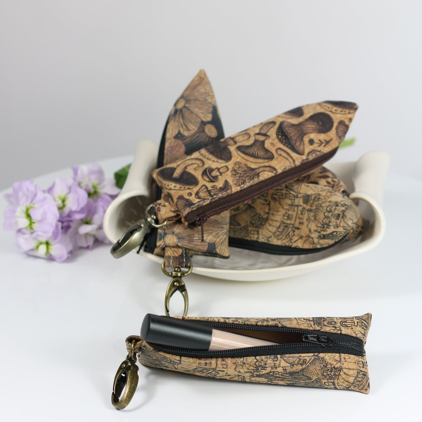 Blacks and Naturals - Cork Lip Gloss Pouch