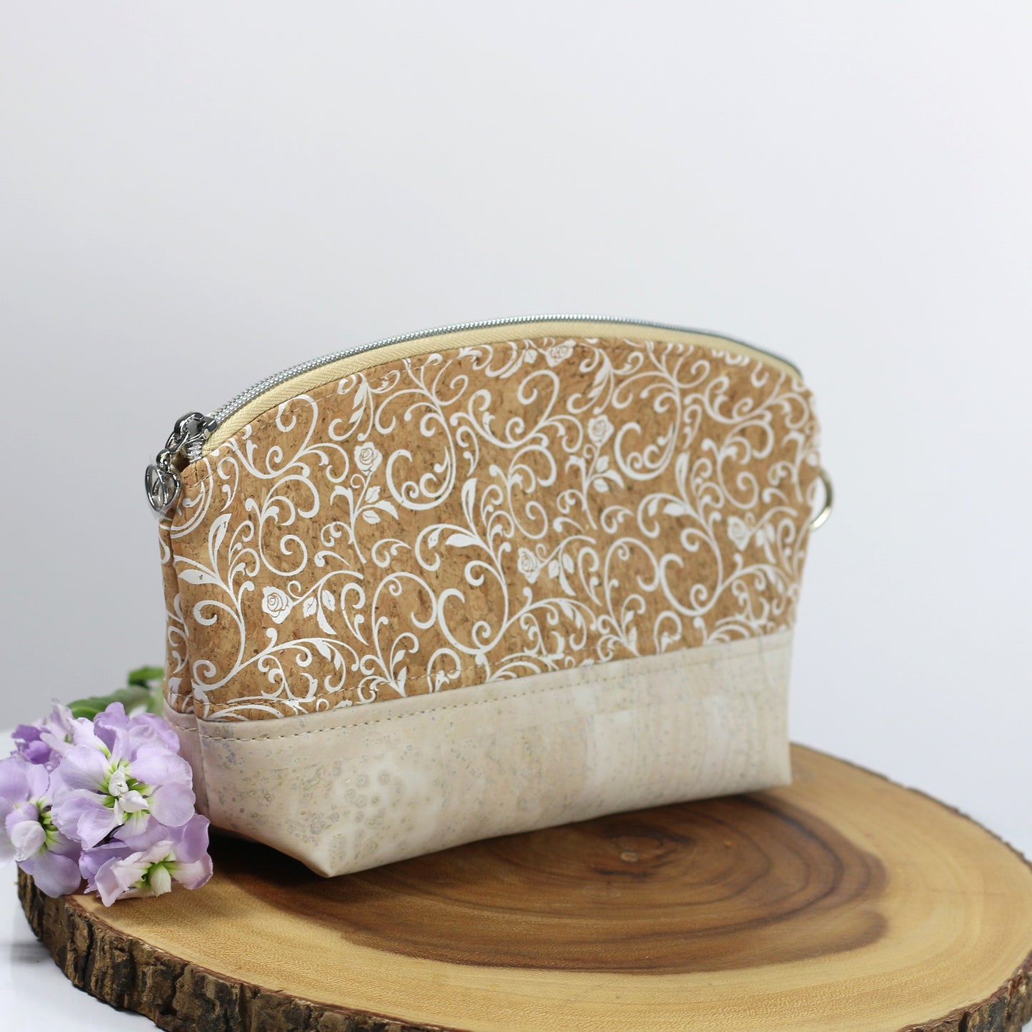 Baroque Elegance - Cork Luna Pouch