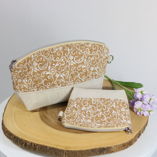 Baroque Elegance - Cork Luna Pouch